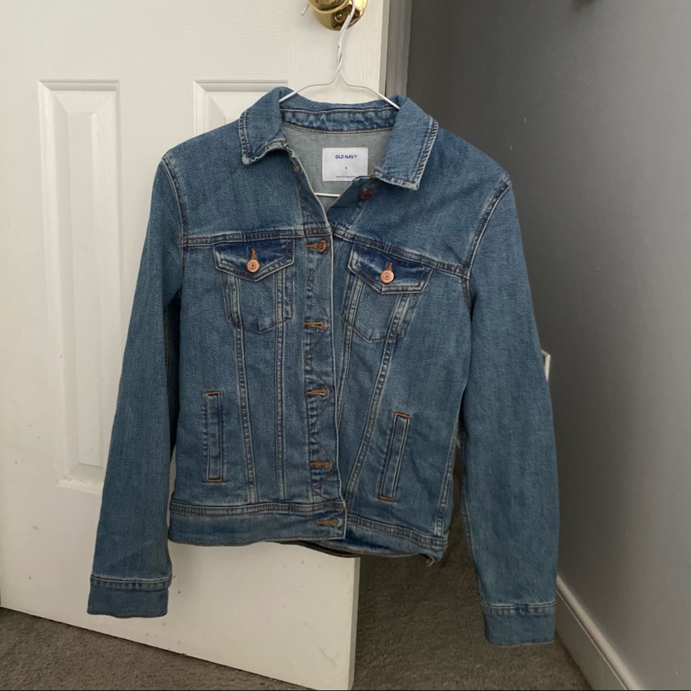 Old navy blue jean jacket